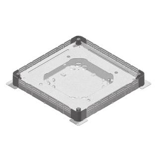 HL NEO Univerzální podlahový box Pro všechny šířky podlahových kanálů a pro obdélníková, čtvercová a kruhová víka. Pozinkováno metodou Sendzimir HL NEO 48 490-490 4.