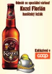 + záloha na lahve Platan 10 světlé výčepní PIVOVARY LOBKOWICZ a.s. 21,80/1 l Klášter 11 světlý ležák 0,5 l PIVOVARY LOBKOWICZ a.s. 21,80/1 l Velkopopovický Kozel Florián 0,5 l PLZEŇSKÝ PRAZDROJ a.