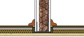 SEPARAČNÍ FÓLIE OKRAJOVÝ PÁSEK Odděluje roznášecí vrstvu od přiléhajících stavebních konstrukcí. KROČEJOVÁ IZOLACE Odděluje roznášecí vrstvu od konstrukce stropu.