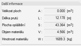Pro referenční objem = a objem vrcholové oblasti V = 4566 - odečteno z programu Rfem Stanovení součinitele objemu = = 001 4566 = 0294 = 14 - pro zakřivené nosníky 009 = = 076 < 10 14 0294 0288 Vazník