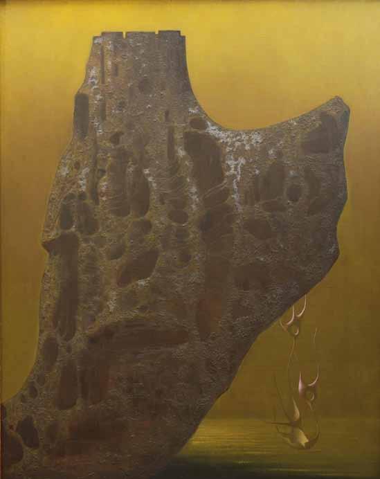 SAMOStAtNÁ AUKCE OBRAZu 21 21 František Muzika (1900 1974) Citadela IX. (Útes IV.) olej, tempera, plátno, 1968, 92 x 74 cm, sign. LD F.