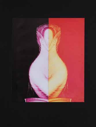 29 29 29 Jiří Kolář (1914 2002) Sblížení narativní koláž, 1995, 40 x 30 cm, PD monogr.