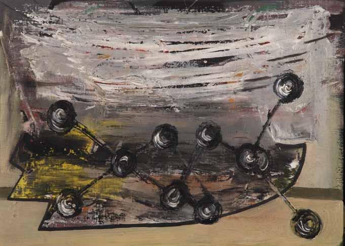 33 33 Václav Zykmund (1914 1984) Na pomezí noci olej, plátno, 28, 5 x 39 cm, sign. vzadu V.