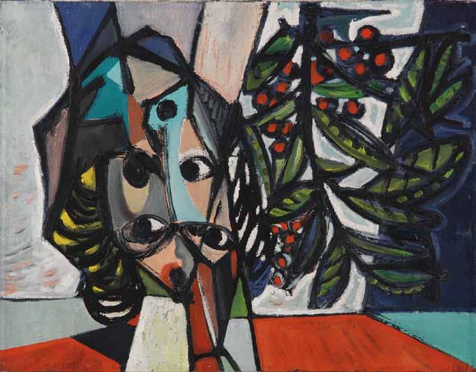 58 58 Václav Zykmund (1914 1984) Hlava olej, plátno, 1948, 31, 5 x 40, 5 cm, sign. PD V.
