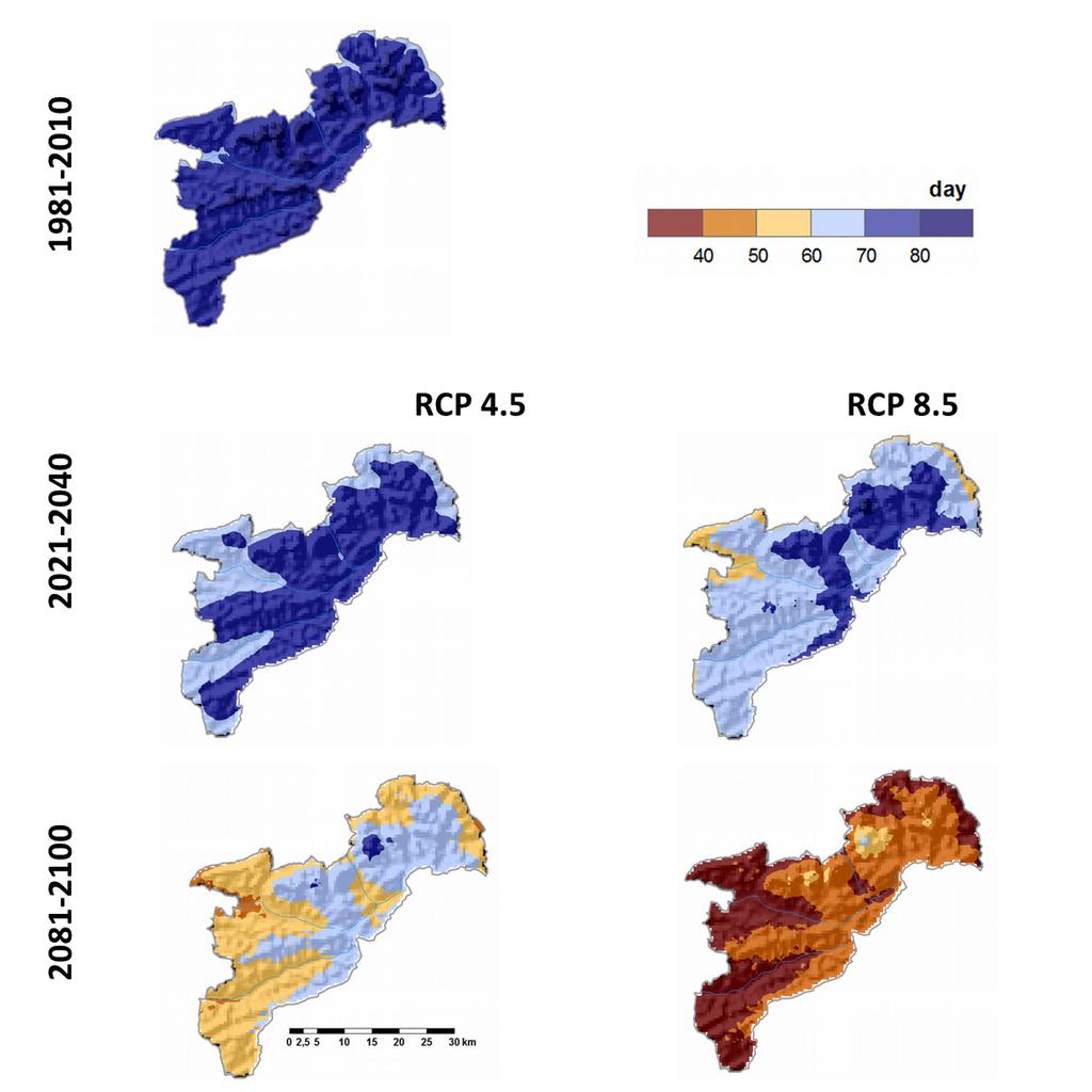 Projected changes in winter climate in Beskids Mountains during 21 st century 131 Tab.