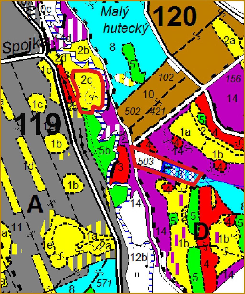 Příloha M6-b: Lesnická mapa porostní Legenda: věková třída holina I II III IV V VI VII VIII+ věkové rozpětí 0 1-20