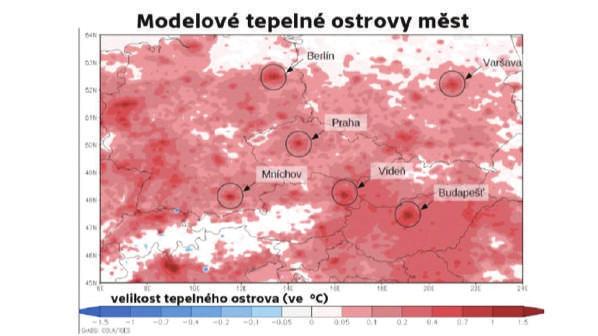 zažívají obyvatelé Londýna či Madridu o dva stupně vyšší průměrné letní