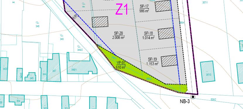 B.06 Návrh řešení dopravy, občanského a technického vybavení Doprava Dopravní řešení Dopravní obsluhu budoucí zástavby zajišťují dva navržené úseky místních komunikací napojené na silnici III/3308.