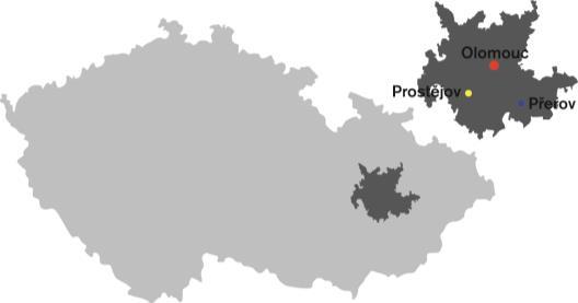 Vymezené území Olomoucká aglomerace je tvořena