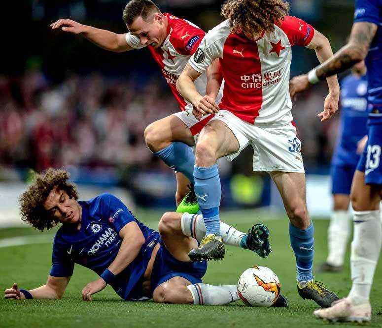 .. Chelsea se začala bát o výsledek a Slavia se snažila o vyrovnání, další branku už ale nepřidala a s poháry se tak rozloučila porážkou 3:4. Foto: www.slavia.