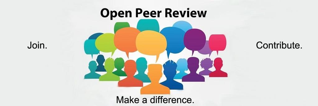 Open peer-review Je recenzní řízení, v němž jsou jména recenzentů veřejná a předložena autorům daného článku.