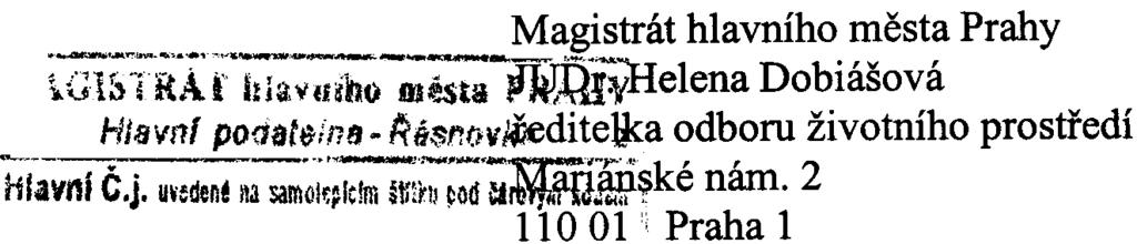 2 11001 'Praha 1 ~OŠLO dne: 25-08- 2003 Id8ntitika~Ri údije lpra'owilele Poèet listù POtIt pnifift