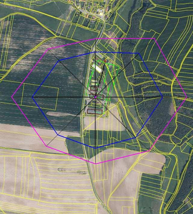 Dostavba výkrmu prasat farma Dolní Metelsko Strana 55 3) Situace stávajícího a navrženého OP