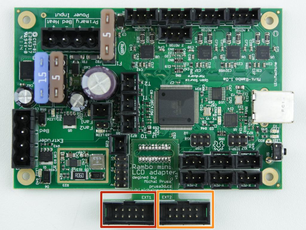 Step 13 Zapojení elektroniky (3) Kabel k LCD s jedním pruhem Kabel k LCD se