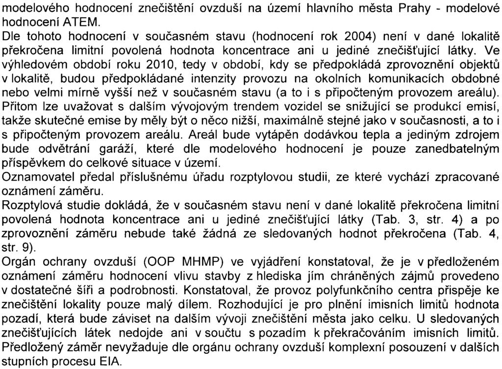 11 modelového hodnocení zneèištìní ovzduší na území hlavního mìsta Prahy - modelové hodnocení ATEM.
