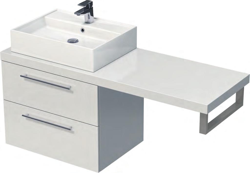 69 Jak objednat nábytek DESK Vyberte desku pod umyvadla viz str. 70-71 Vyberte jedno z předvybraných umyvadel UM, přehled a popis typů umyvadel na str. 09 Vyberte držák desky pod umyvadla viz str.
