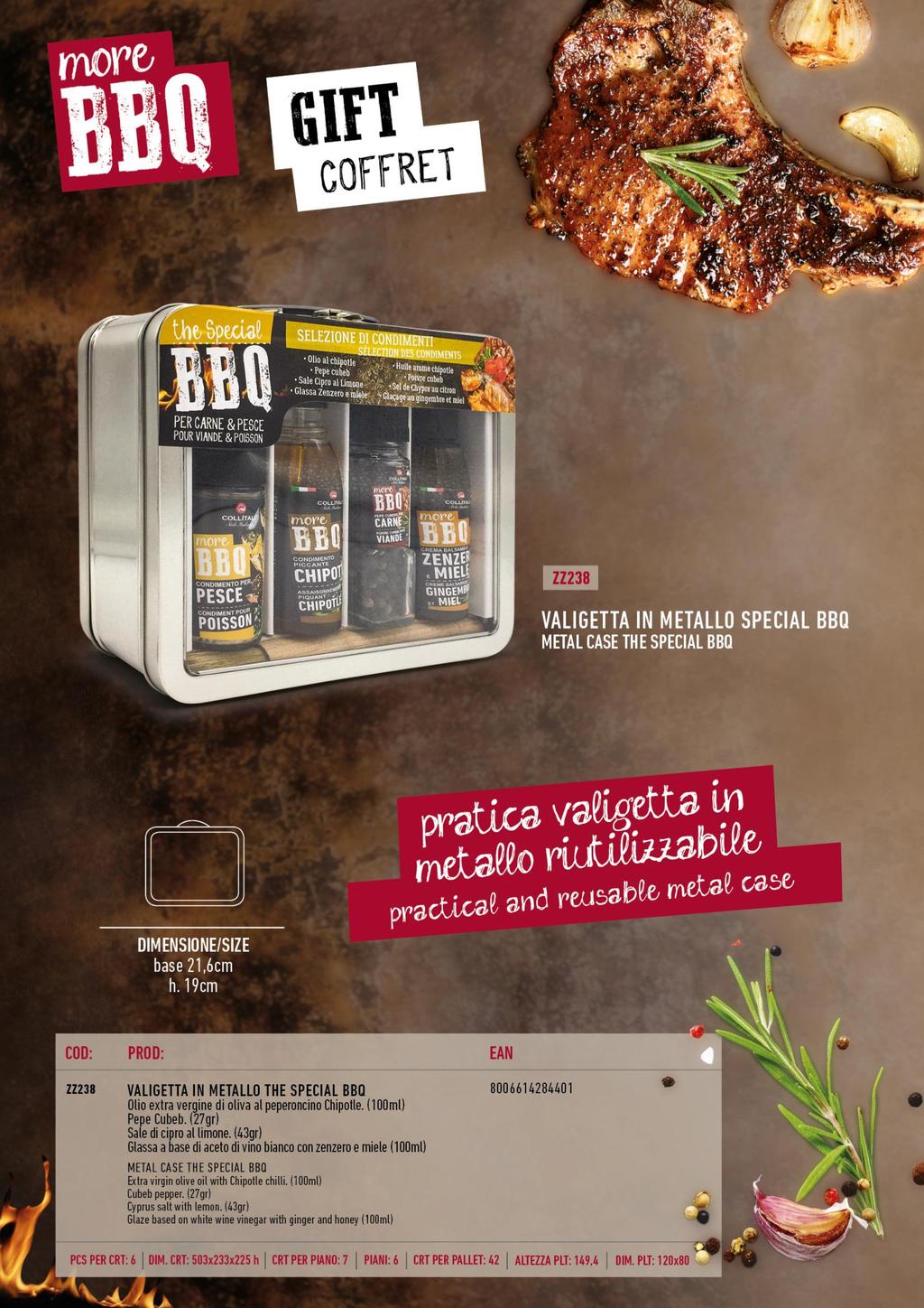 KOVOVÝ STOJÁNEK THE SPECIAL BBQ /ROZMĚR ZZ238 KOVOVÝ KUFŘÍK