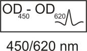 12. Inkubujte minimálně 5 minut. 13. 5 sekund opatrně protřepávejte destičku. 14. Změřte absorbance při vlnové délce 450 nm (volitelně 450/620 nm) do 30 minut po předchozím kroku. 8.