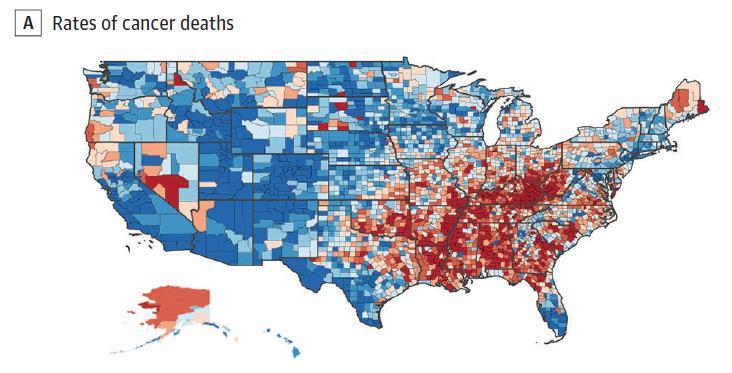 USA, 3135 counties,