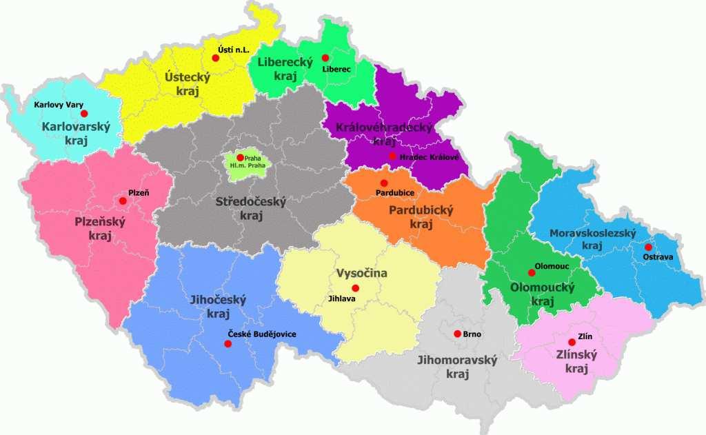 1 Charakteristika současného stavu vybavení HZS Pardubického a Královéhradeckého kraje vybranou požární technikou na podvozcích TATRA V úvodní kapitole je uvedena stručná charakteristika obou krajů.