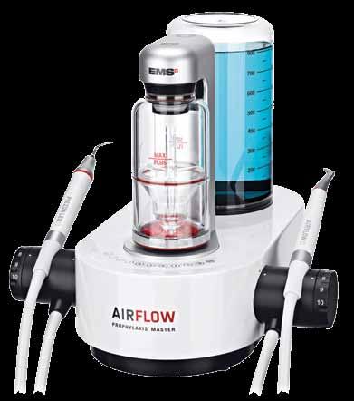 Ohřev vody AIRFLOW i ultrazvuku s možností volby ze 4 teplot.