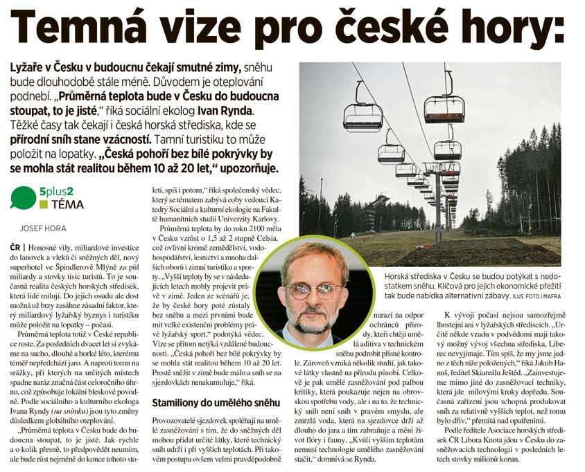 Temná vize pro české hory: do 20 let