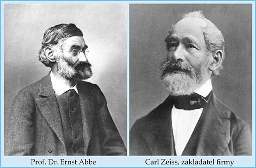 1846 Carl Zeiss otvírá továrnu na výrobu mikroskopů v Jeně 1873 Carl Zeiss a Ernst Abbe formulují tzv.