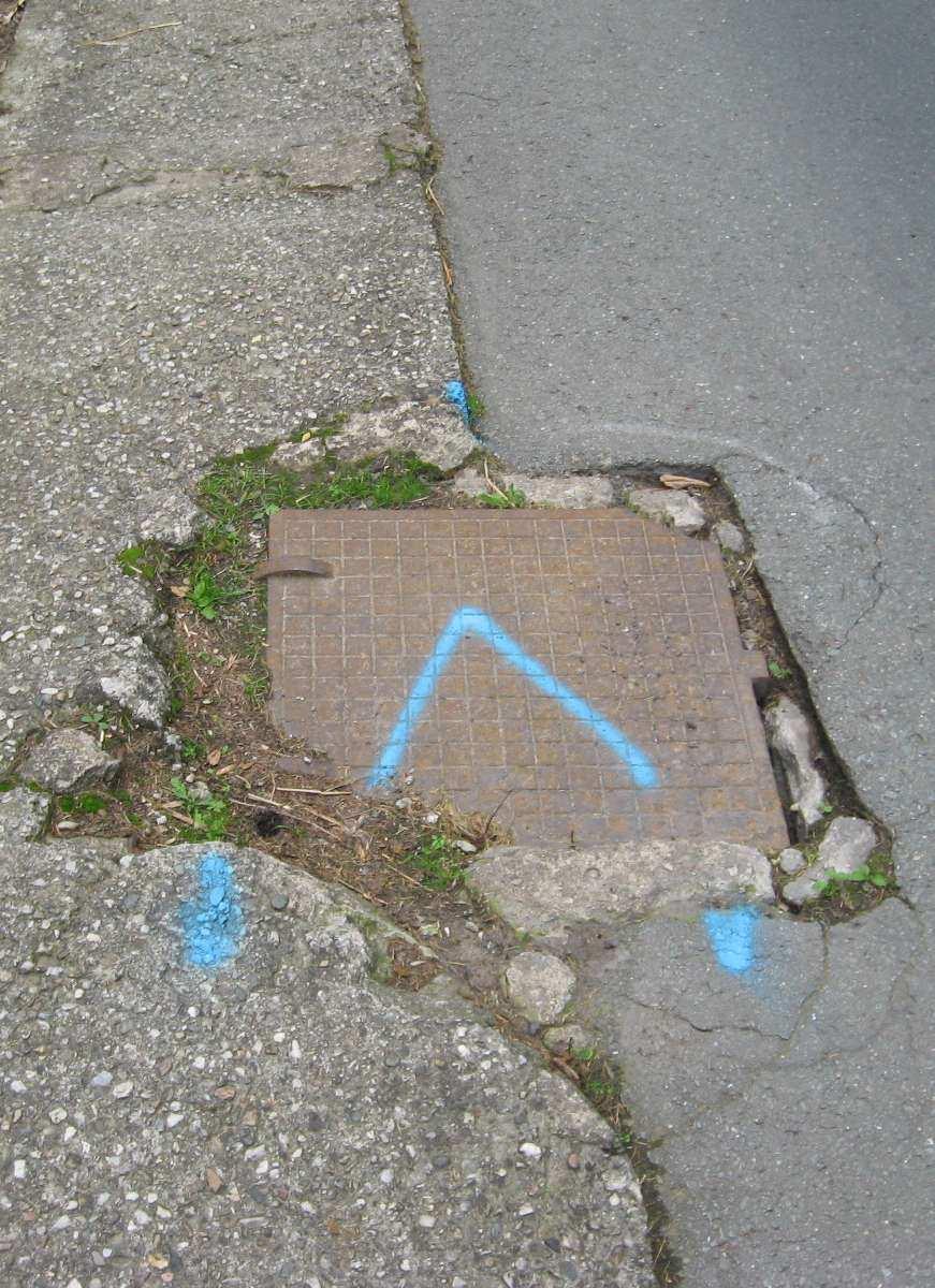 Návrh trasy kanalizace na