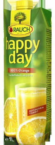 SUPER CENA Rauch Happy Day pomeranč s dužninou 100% 1l Zubr Gold 0,5l 10 Cena za 1kg/1l: 21,80