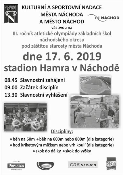 ČERVEN POZVÁNKY 15 Šlapací vozítka 8. mezinárodní sraz Náchod 15. 6. 2019 (CZ) www.slapacimoskvice.cz RÁMCOVÝ PROGRAM: 8.