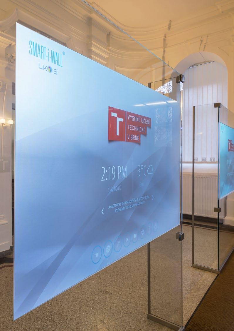 Specifikace projektu 2x Projection 85 MICRA I Sklo SMART-i-WALL PROJECTION Zpětná projekce obrazu na příčku s možností zachování naprosté transparentnosti.