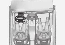 01 Bezpečnost Airbagy 01 Výstražný symbol na sdružené přístrojové desce Analogová sdružená přístrojová deska.