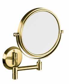 Cosmetic mirror, bronze Rasier- und Kosmetikspiegel Косметическое резкало, бронза 184 x 200 x 412 mm, ø 133 mm 106101697 www.