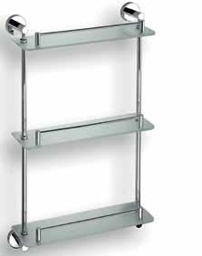 rohová s hrazdou Triple corner glass shelf Glasablage mit 3 Ablageflächen, Eckmodell Полочка