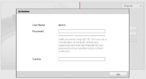 Aktivační rozhraní (web) 3. Vytvořte heslo a zadejte ho do pole pro heslo.
