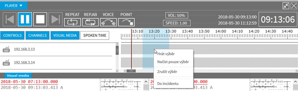 Kntextvé menu vyvlané nad Datalinkem/HID: