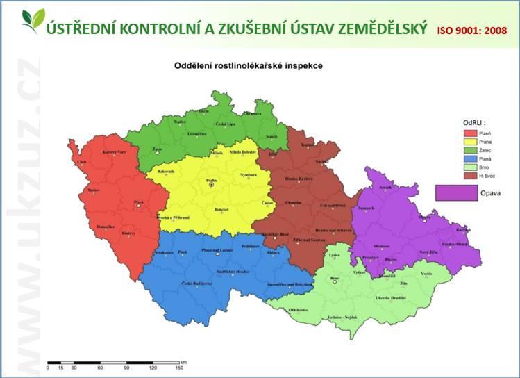 Přehled kontaktů OdRLI naleznete na webových stránkách ÚKZÚZ http://eagri.cz/public/web/ukzuz/portal/o-ustavu/kontakty/adresarosob/101724598.