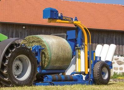 G3010 FARMER OVÍJECÍ STROJ NA KULATÉ BALÍKY Programové ovládání STANDARD TECHNICKÉ ÚDAJE // ZÁKLADNÍ VYBAVENÍ Hmotnost 1 450 kg Průměr balíku 0,90 1,60 m Délka 5 260 mm Potřeba oleje Vlastní