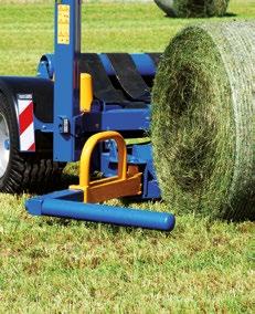ZÁKLADNÍ VYBAVENÍ Jedno ovíjecí rameno Hydraulicky sklopný ovíjecí stůl 4 x transportní pás s vedením, 4 x vodící kladka Naložení balíku zepředu, odložení balíku dozadu Natahovací jednotka fólie 750