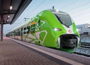 Inovace v oblasti železničních vozidel Nová platforma regionálních elektrických trakčních jednotek Mireo: zásadní snížení hmotnosti vozidla dané jak použitím lehčích podvozků, tak snížením počtu