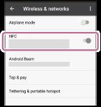 Připojení jedním dotykem (NFC) k smartphonu Android (Android 4.