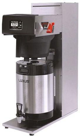 FETCO KÁVOVARY NA PŘEKAPÁVANOU KÁVU TBS-2111-XTS Multi-Filtrační zařízení pro 3,8l; 5,7l; 7,6l litrové Termální LUXUS Termosky. Produktivita až 30l čaje/kávy za hodinu.