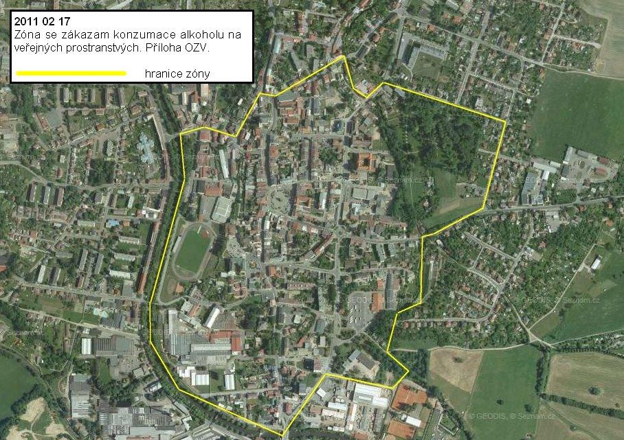 Příloha č. 1 K obecně závazné vyhlášce města Dvůr Králové nad Labem č. 3/2017, o zákazu konzumace alkoholických nápojů na veřejném prostranství Mapa č.