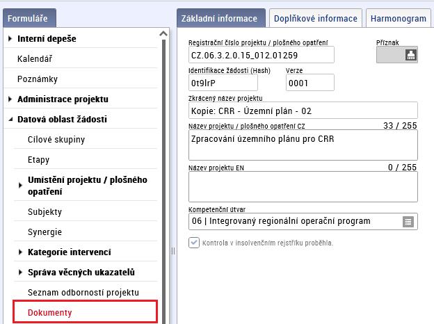 Finální verze hodnotícího posudku experta musí být v CSSF14+ nahrána k danému projektu.