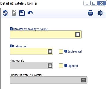 Členové přezkumné komise musí mít přiřazenou roli interní hodnotitel s kompetencí na Integrovaný regionální operační program.