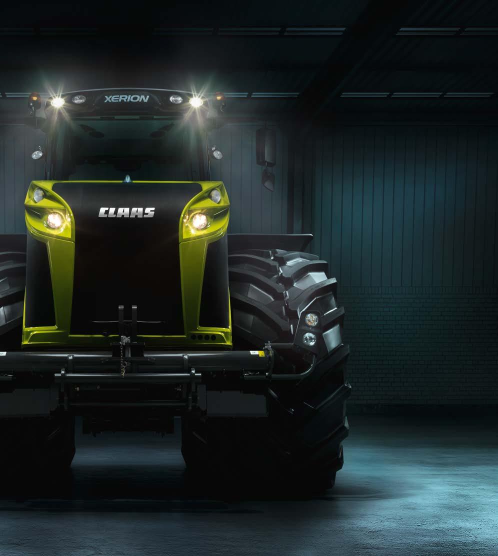 Velký traktor XERION to dokazuje působivým výkonem motoru až 530 koní, který využívá díky
