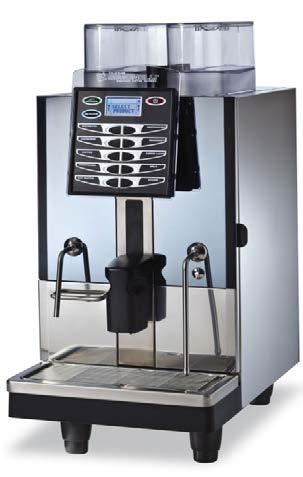 T A L E N T O Superautomatický espresso kávovar s termoregulační kovovou hlavou; Dva mlýnky (Φ = 65 mm); zásobník na 1,5 kg; Dvojitá izolace bojleru; Patentovaný systém průtoku vody umožňující