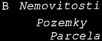 1 Jiná práva Omezení vlastnického práva Jiné zápisy E Nabývací tituly a jiné podklady zápisu Listina o