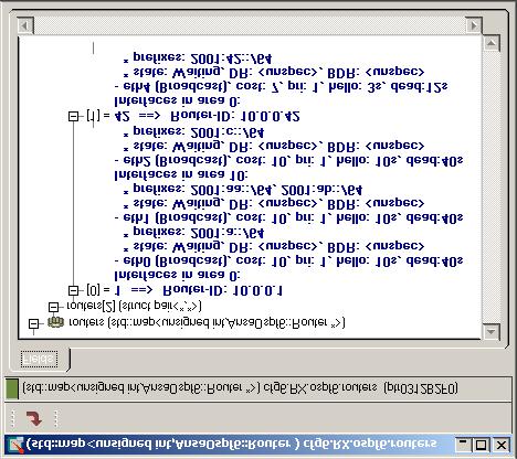 Obrázek 5.4: Formát výpisu směrovacích procesů OSPFv3 messagehandler poskytuje především implementaci třídy MessageHandler a jejích 5 variant pro jednotlivé typy OSPF paketů.