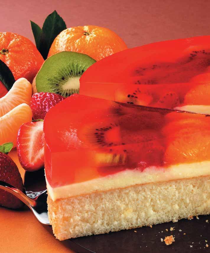Jarní Ïelé dort 3 Ïloutky 80 g mouãkového cukru 2 PL vody 80 g polohrubé mouky 3 bílky Na krém: 300 ml mléka 1 Puding s vanilkovou pfiíchutí 70 g mûkkého másla 40 g mouãkového cukru Na ozdobení: 150